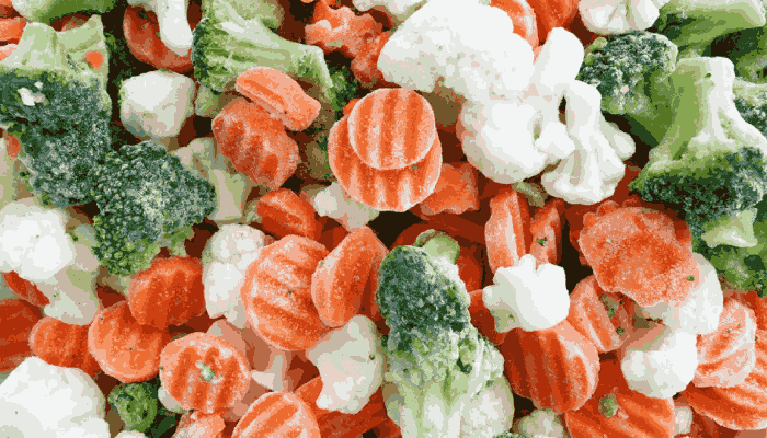 Frozen Vegetables range